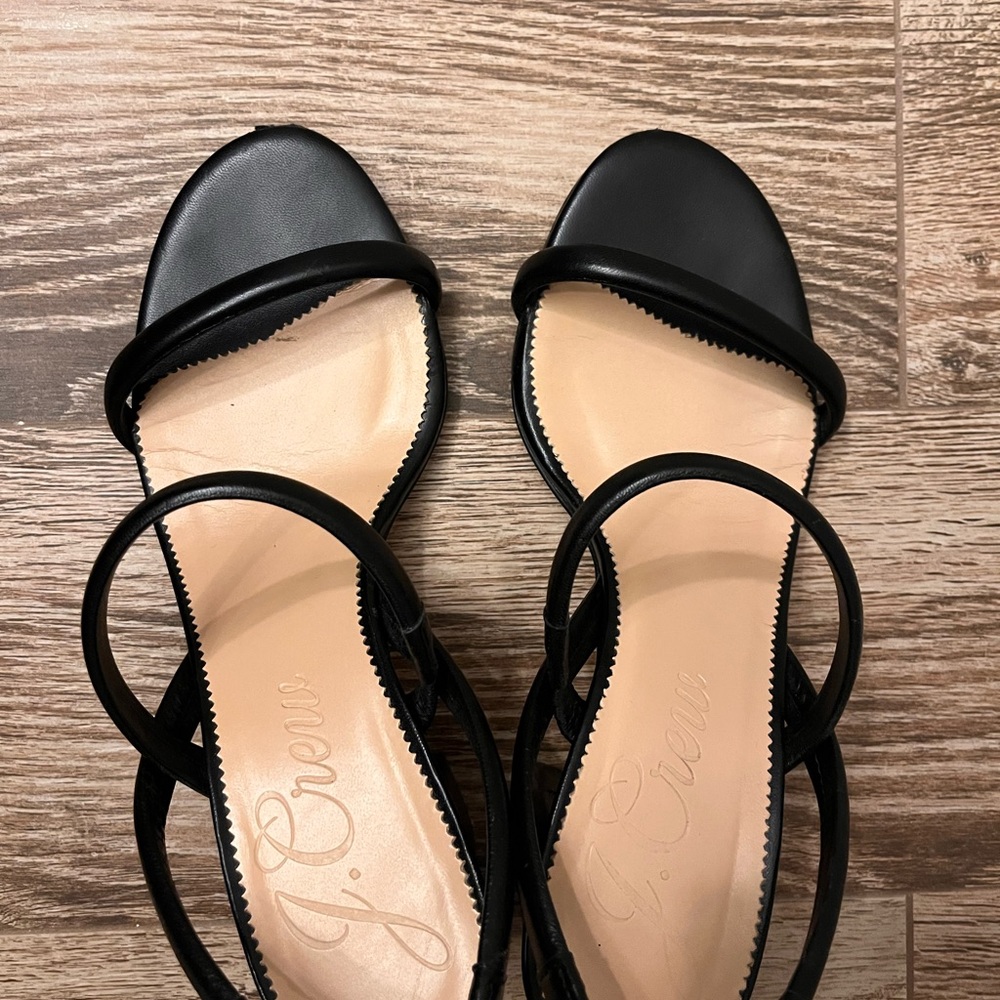 J. Crew Women's Black Strappy Sandals